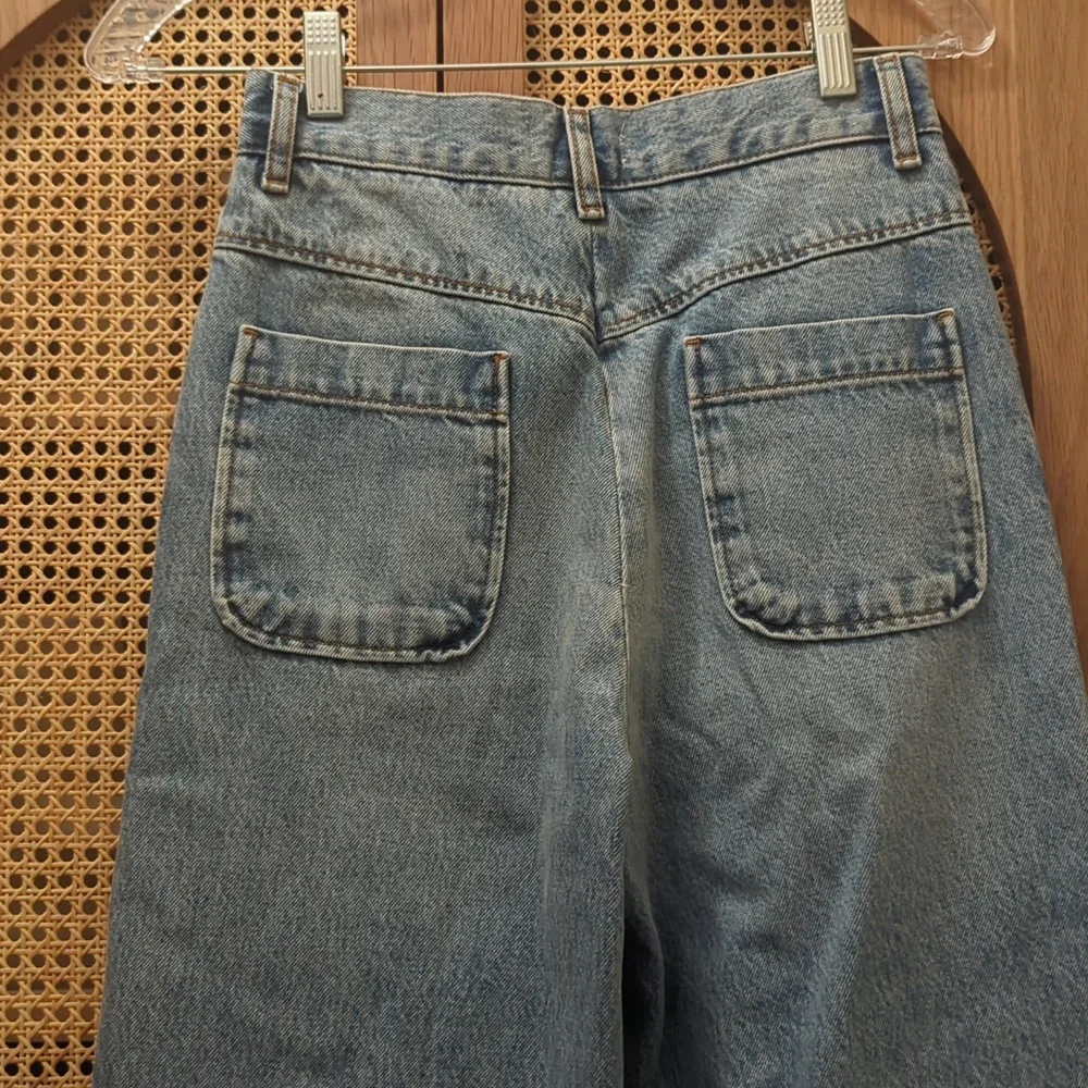 NWT Sandro Wide Leg Jean (Oslo Jean) Sz 34 - XS | Light Wash Denim - Picture 9 of 9